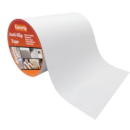 Clear Anti Slip Tape, 8 Inch x 35 Feet Griptape, Transparent Grip Tape Non-Slip Adhesive Tape Indoor/Outdoor Stair,Tubs, Boats, Safety Grip Tape Non Skid Roll for Stair Steps - color: Clear(Width 8inch), size: 8 Inch x 35 Feet