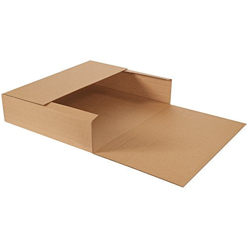 Aviditi Brown/Kraft Corrugated Cardboard Easy-Fold Mailer Box, 28" L x 24" W x 6" H, Pack of 20, Crush-Proof, for Shipping and Mailing UPS, USPS and FedEx