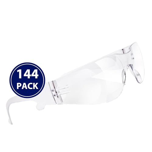 Quest Anti-Fog Safety Glasses, ANSI Z87.1, Clear, Pack of 144 - color: Clear, size: Pack of 144