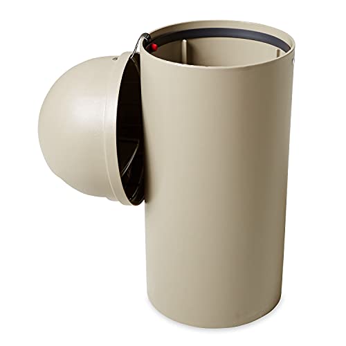 Rubbermaid Commercial Products Marshal Classic Trash Can, Beige, 15-Gallon - color: Beige, size: 15.0 gallon