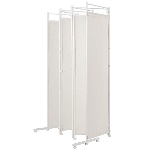 GIANTEX 6-Panel Folding Room Divider Privacy Screen, 118" x 71", Beige - color: Beige, size: 118"W x 71"H (6 Panel)