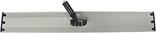 CleanAide Flat Mop Plate Frame for Microfiber Pads, Commercial-Grade Aluminum with 360° Swivel, Hook and Loop Fastening, Lightweight and Durable, Gray, Frame Only, 24 Inches - size: 24