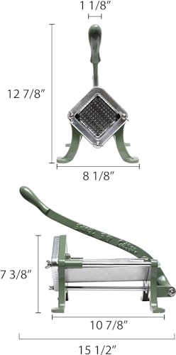 TrueCraftware- 1/4" Commercial Grade French Fry Cutter Set- Potato Slicer Vegetable Food Potato Cutter Kitchen Potatoes Slicer French Fry Cutter Fast Meal Prep Great for Potatoes Carrots Cucumbers - size: 1/4 Inch Cut Blade