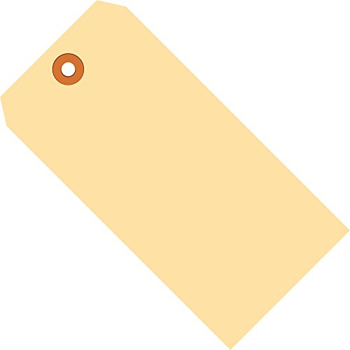 BOX USA BG30031 Shipping Tags, 10 Point, 3 3/4" x 1 7/8", Manila (Pack of 1000)