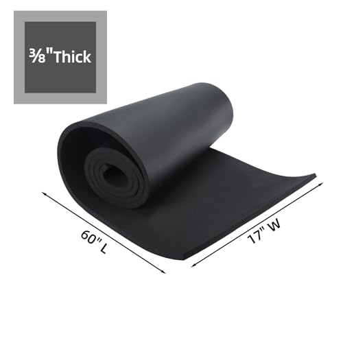 Artilife Closed Cell Foam Roll, Easy to Cut into Foam Sheets & Foam Pads for Sound Insulation, Cushion & DIY Projects (3/8" T x 17" W x 60" L) - size: 3/8" T x 17" W x 60" L