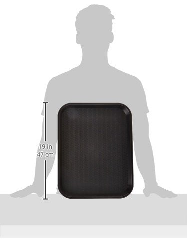 Winco Fast Food Tray, 14-Inch by 18-Inch, Black - color: Black, size: 14" x 18"