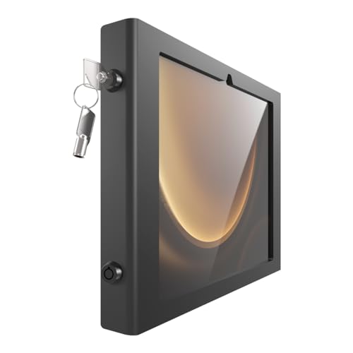 Compulocks Galaxy Tab S9+/S9FE+/S10+ 12.4" Apex Enclosure Wall Mount - Black Secure Tablet Holder for Home, Office, & Retail, Sleek Design, Perfect for Digital Signage & Kiosks - color: Black, size: Galaxy Tab S9+/S9FE+/S10+ 12.4"
