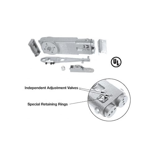 CRL Medium Duty 105º Hold-Open Overhead Concealed Door Closer With"GE" Side-Load Hardware Package