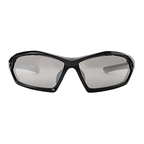 X Power ANSI Z87+ Safety Sunglasses Impact Resistant Polycarbonate Lens & Double Injection Frame - color: 004 Clear Black Frame / White Mirror Lens