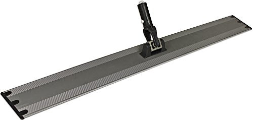 CleanAide Flat Mop Plate Frame for Microfiber Pads, Commercial-Grade Aluminum with 360° Swivel, Hook and Loop Fastening, Lightweight and Durable, Gray, Frame Only, 24 Inches - size: 24
