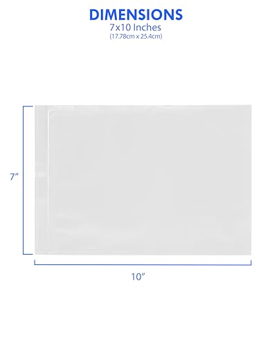 2000 Count 7" x 10" Shipping Label Envelopes, Clear Packing List Pouches with Self-Adhesive Back, Top Loading for Shipping Labels Sleeves, for Packing Slips, Labels Invoices & Paperwork. GPI - size: 7" X 10"