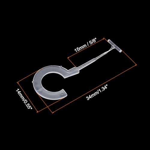 MECCANIXITY J Hook Standard Tagging Fasteners,Plastic Regular,Standard Label Gun Price Tagging Barbs for Garment Price Tag Label Tagging Barbs 15mm (5/8 Inch),Pack of 500 White - color: White, size: 15mm (5/8 Inch)