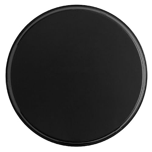 TrueCraftware- 16" Round Serving Tray Fiberglass Black Set of 2- Non Slip Surface Service Trays Round Tray Plastic Food Meals Server Tray for Home Kitchen Restaurant Cafeteria Bar Hotel - color: Black, size: 16" Round