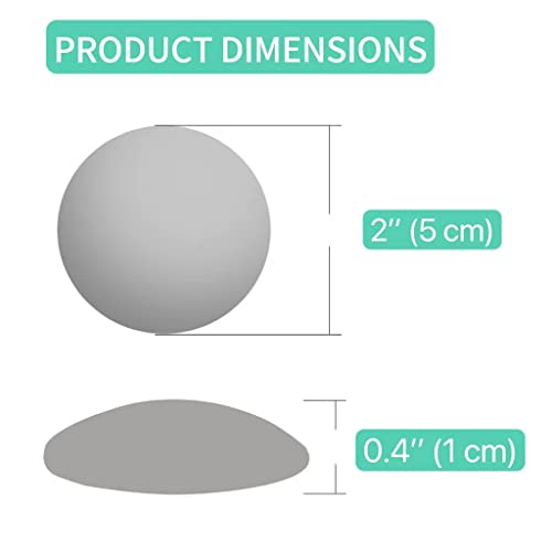 Silicone Door Stoppers Wall Protector, 2" Round, 6 Pack, White Gray Black - size: 6Pcs, Round, 3 Colors