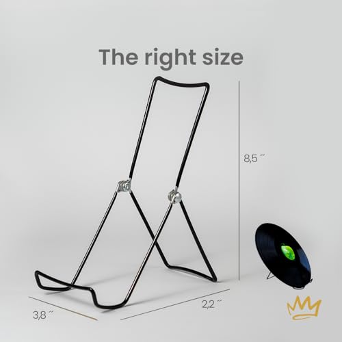 KINGDOM SOLUTIONS - 8.5" Black Metal Display Stand Made in USA - 48 Pack - color: Black Adjustable, size: 8.5" (48-pack)