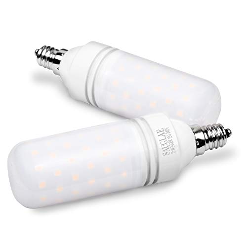 LED Light Bulbs 15W, 120W Incandescent Bulbs Equivalent, 1500Lm, 3000K Warm White, E12 Small Edison Screw Corn Bulbs, Pack of 4 - color: Warm White E12