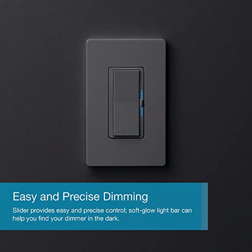 Lutron Caseta Diva Smart Dimmer Switch (Smart Hub Required), w Wallplate - color: White, size: 1 Pack, style: Diva Smart Dimmer