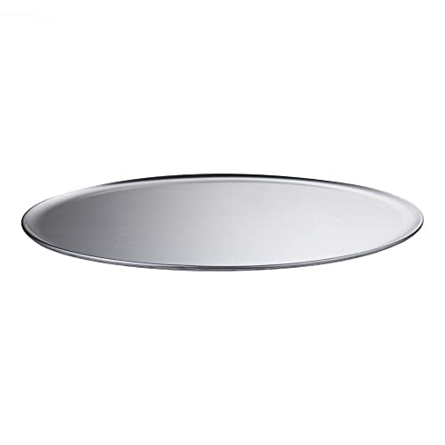 Restaurantware Met Lux 18 Inch Commercial Pizza Pan 1 Coupe Style Pizza Cooking Tray - Heavy-Duty 18-Gauge Aluminum Round Baking Tray Oven-Baking For Pizzas & More - size: 18"