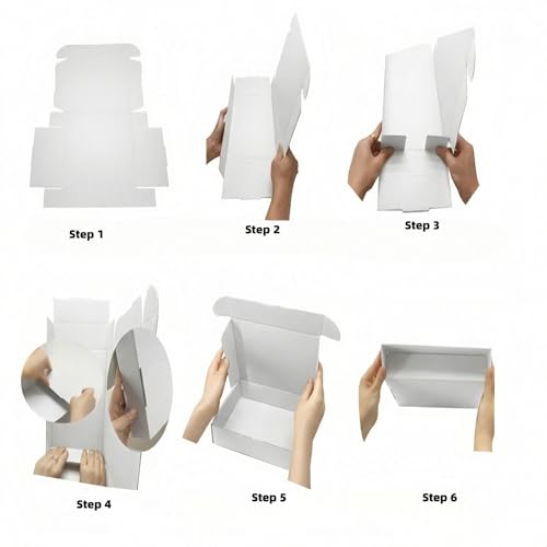 Small White Boxes 6x4x3 Inches 50 Pack - size: 6x4x3 inches