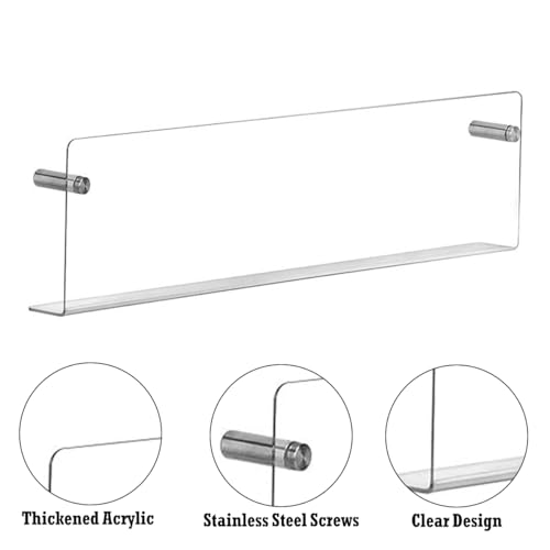 3 Pcs Acrylic Magazine Holders Wall Mounted 21 Inch Hanging Rack
