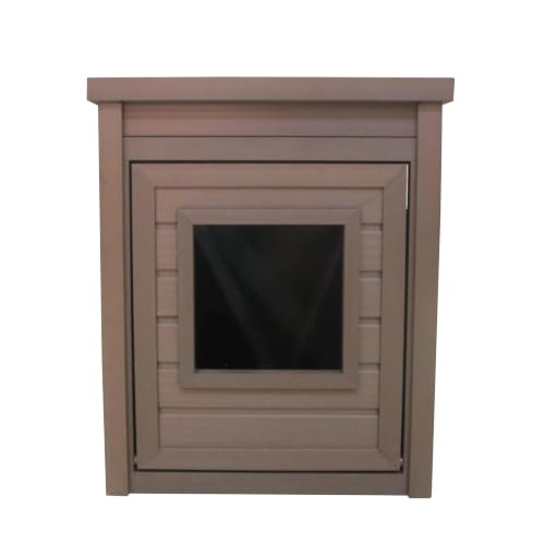 New Age Pet® ECOFLEX® Litter Loo® Enclosure, Standard, Brown - color: Brown, size: Standard