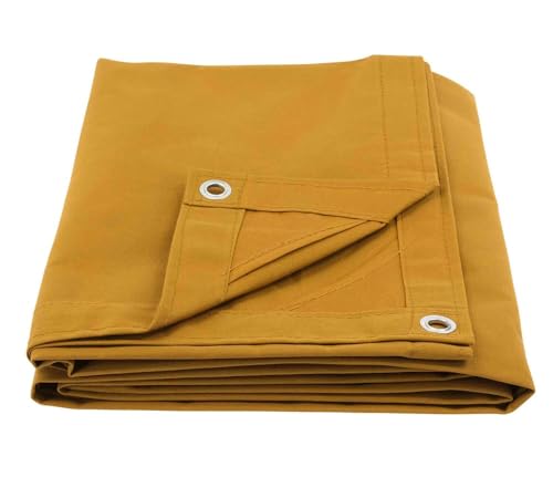 Mytee Products 12' x 20' Tan Canvas Tarp 12oz Heavy Duty Water Resistant - color: Tan (1 Pc), size: 12' x 20'