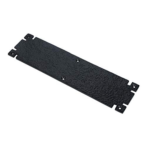 Black Cast Iron Door Push Plate – Durable, Rust-Resistant Finish, Easy Mounting for Home & Office Decor