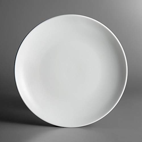 Restaurant Value, Stoneware Coupe Shape Plate 7.25", Matte White, Case of 36 - color: Matte White, size: Plate 7.25"