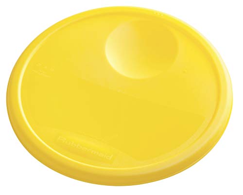 Rubbermaid Commercial Products Round Food Storage Container Lid Fits 6-8 Qt - color: Yellow, size: 6-8 Qt. Lid