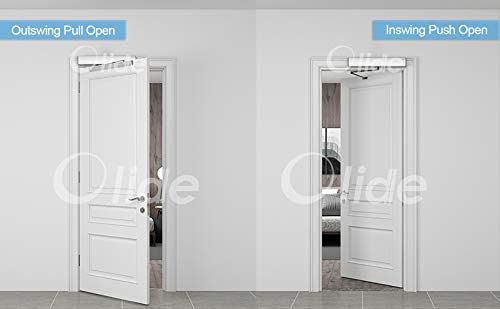 Olideauto Electric Door Operator+Outswing Arm+2-3/4'' Extend Spacer+2pcs Wired Wireless 2-in-1 Handicap Push Switches - style: Outswing Arm+Handicap Push Switch