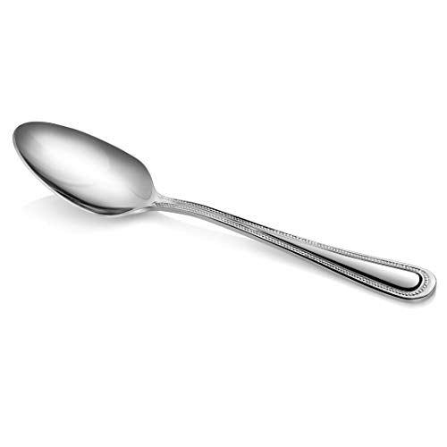 New Star Foodservice Bead Pattern 18/0 Stainless Steel Teaspoon, 6.3-Inch, Set of 12, Commercial Grade - size: Teaspoon (6.3-Inch)