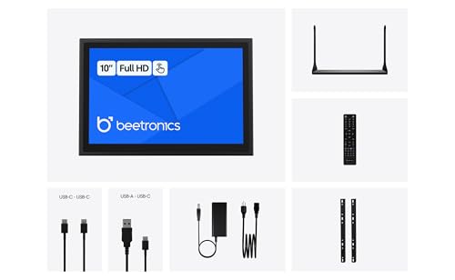 Beetronics 10 Inch Touchscreen Monitor | Full HD 1080p | 10TS7M/U1 - size: 10 Inch