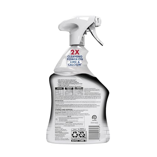 Lysol Power Limescale Removing Bathroom Cleaner Spray, 32 oz - size: 32 Fl Oz (Pack of 1), style: Limescale