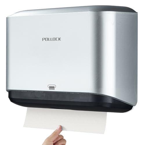 Pollock Commercial Paper Towel Dispenser Holder Wall Mount - color: Silver-5859