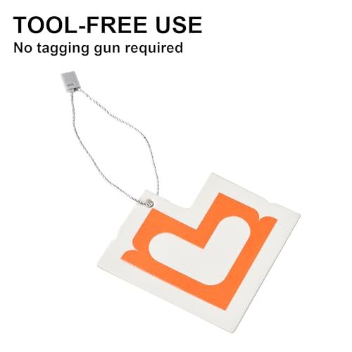 MGTECH 3000Pcs 7 Inch Hang Tag Strings, Retail Price Hang Tag String Fasteners, Grey - color: Grey