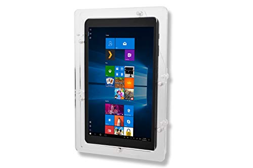 Security Anti-Theft Acrylic VESA Case for Dell 10" 11" 12" Tablet with Free Wall Mount Kit (Black, XPS 10) - color: Black, size: XPS 10