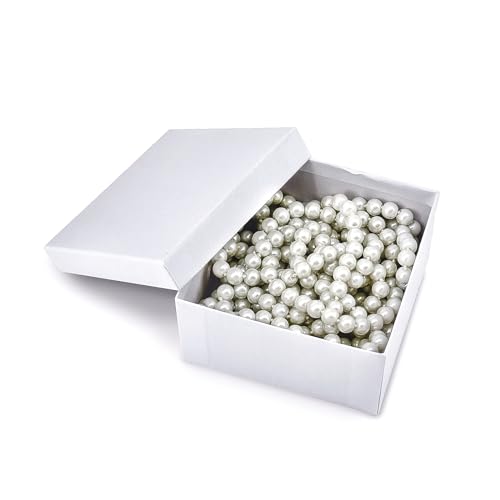 TheDisplayGuys 25 Cardboard Gift Jewelry Boxes w/Paddings #34-3.9x3.9x2 - color: White Matte
