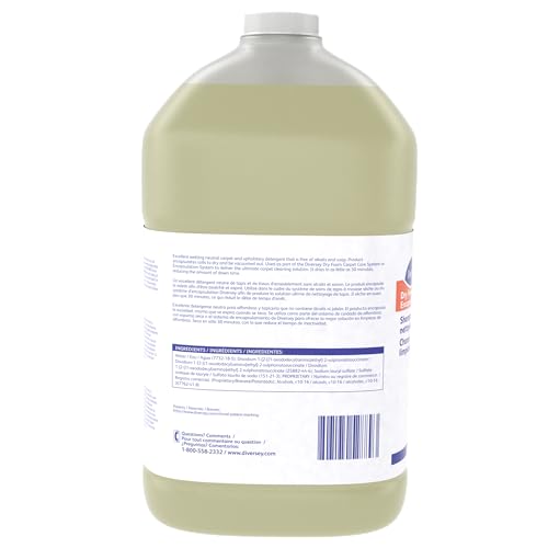Diversey Dry Foam Shampoo & Encapsulation Cleaner, Carpet Care, 1 Gal - size: 128 Fl Oz (Pack of 1)