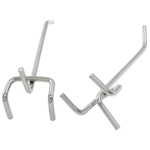 Hitefu Stainless Steel Pegboard Hooks, 4 Inch, 100 Pcs