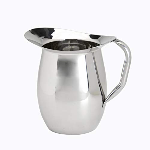 Update International (BP-3) Stainless Steel Bell Pitcher, 3 quart capacity, Stainless Steel - size: 96 Ounces, style: Pitcher