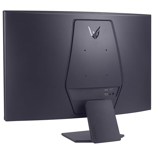 LG 32GS60QC-B Ultragear 32-inch Curved Gaming Monitor QHD (2560x1440) 180Hz 1ms 1000R AMD FreeSync HDR10 HDMIx2 DisplayPort Borderless Design Black Stabilizer DAS Crosshair FPS Counter - Black - size: 32 inch, style: 180Hz