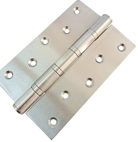 Heavy Duty Door Hinges Stainless Steel Ball Bearing Hinges 6 Inch Door Hinge for Interior & Exterior Doors Square Corners,Heavy Duty Wood Door with Mounting Hardware 2 Pack (White, 6 Inch) - color: White, size: 6 Inch