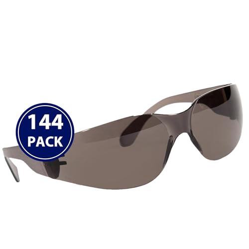 Quest Anti-Fog Safety Glasses, ANSI Z87.1, Smoke, Pack of 144 - color: Smoke, size: Pack of 144