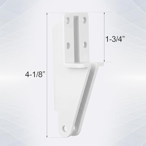 Nuanchu 2 Pack Screen Door Closer Bracket Storm Jamb Plastic Mount, White - color: White