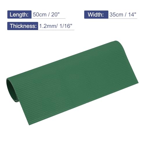 MECCANIXITY Corrugated Paper Sheets 5pcs 20x14x1/16inch Army Green - color: Army Green, size: 20inch x 14inch x 1/16inch