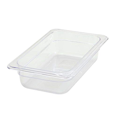 Winco 1/4 Size Pan, 2-1/2-Inch - size: Fourth Size, style: 2.5" Deep