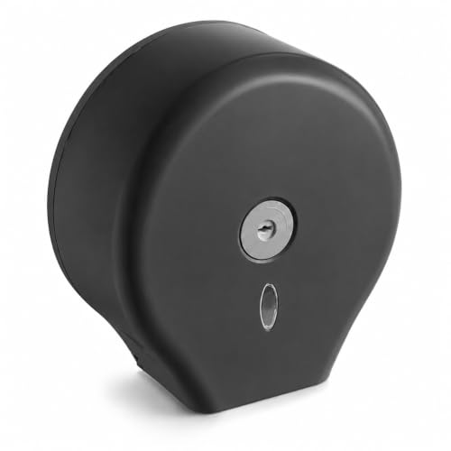 Commercial Toilet Paper Dispenser, 9 Inch Jumbo Roll, Black, Surface Mount, ADA Compliant