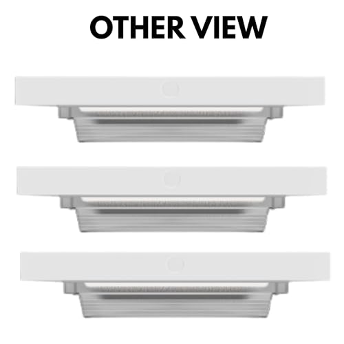Espen Zenon LED Canopy Light 13W/16W/20W Selectable, 1560–2400LM, 3000K/4000K/5000K, White Outdoor Garage Ceiling Light, 120-277V, 0-10V Dimmable, Damp Rated
