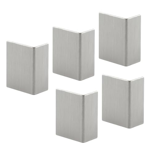 Prime-Line S 4215 Brushed Stainless, Adhesive Backed Door Edge Guard (5 Pack)