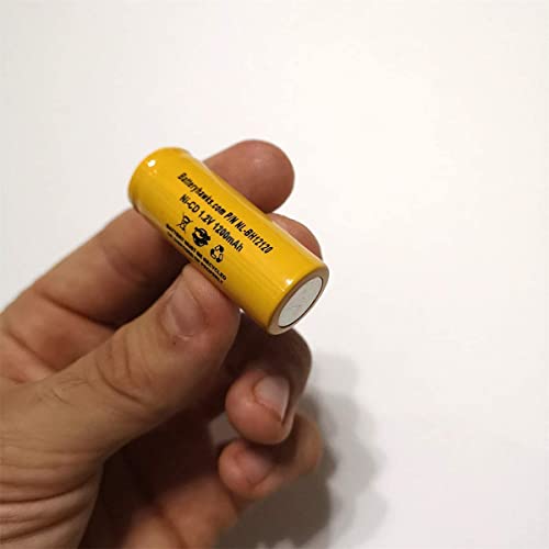 (2 Pack) 1.2v 1200mAh Ni-CD Battery ELB-1201N ELB1201N KR1200AUL KR-1200AUL ELB1210N ELB-1210N Exit Sign Light - color: NL-BH12120